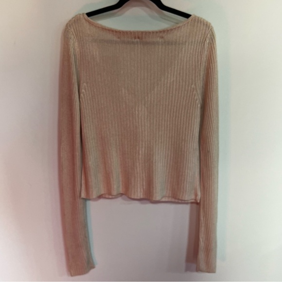 Free People Game On Ribbed Cardigan Sweater - Picture 7 of 11